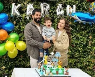 ¡Una gran sorpresa de los fans de Fahriye Evcen y Burak Özçivit, que celebraron el segundo cumpleaños de Karan!