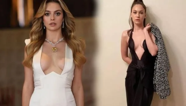 Todos hablaban de Melis Sezen, ¡pero Melisa Şenolsun también era muy asertiva en el escote!