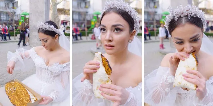 El video del vestido de novia de la actriz Özlem Maden se convirtió en un acontecimiento en las redes sociales. ¿Ves por qué lo hizo?