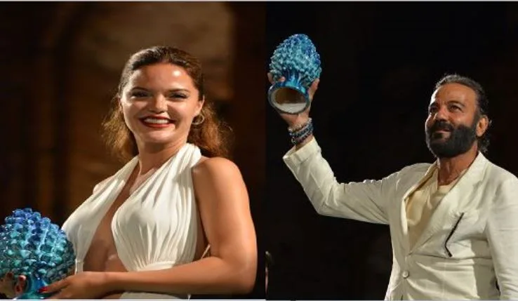 ¡Hubo una estampida en la ceremonia donde Kerem Alışık y Hilal Altınbilek recibieron premios en Italia! Aquí están los detalles muy especiales…